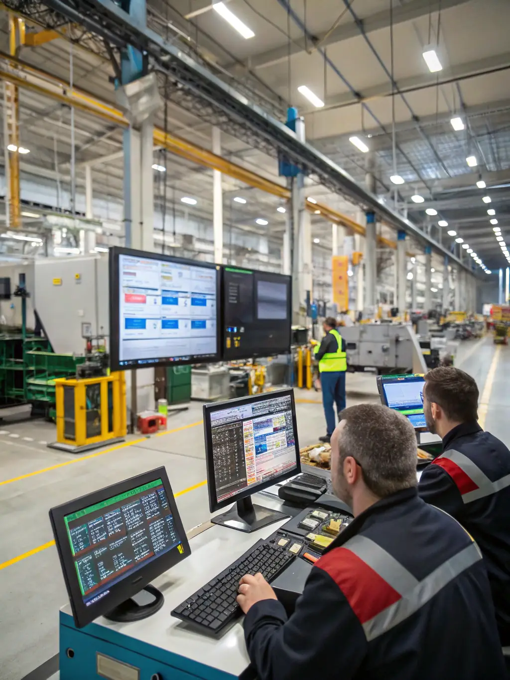 A graph showing improved efficiency and productivity in a manufacturing plant after implementing digital strategies.